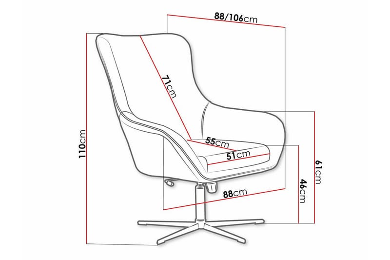 Laytown Fåtölj Beige/Black - Møbler - Stoler - Lenestoler