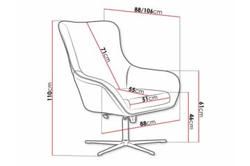 Laytown Fåtölj Dark green - Møbler - Stoler - Lenestoler
