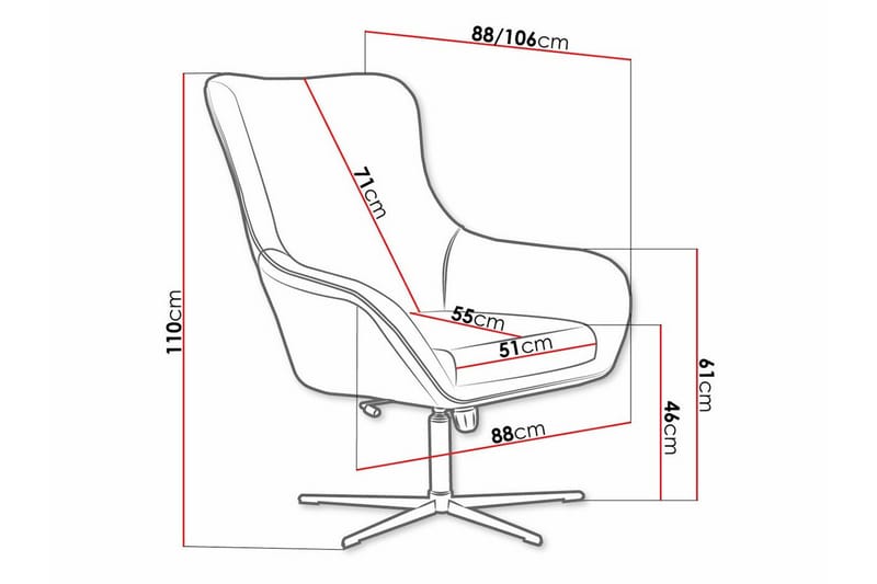 Laytown Fåtölj Dark green - Møbler - Stoler - Lenestoler