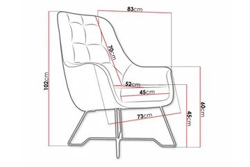 Laytown Fåtölj Dark grey - Møbler - Stoler - Lenestoler