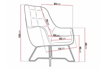 Laytown Fåtölj Dark grey - Møbler - Stoler - Lenestoler