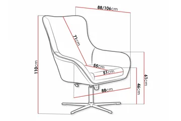 Laytown Fåtölj Dark grey - Møbler - Stoler - Lenestoler