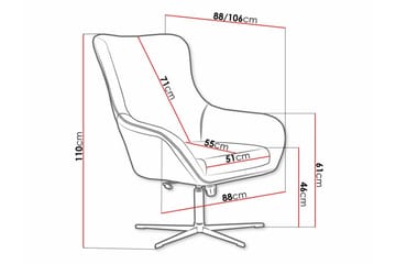 Laytown Fåtölj Dark grey - Møbler - Stoler - Lenestoler