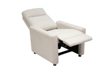 Leia manuell reclinerlenestol i stoff - Beige - Møbler - Stoler - Lenestoler - Recliner