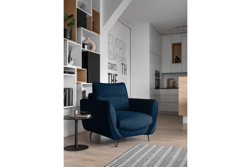 Lence Lenestol - Blå - Møbler - Stoler - Lenestoler