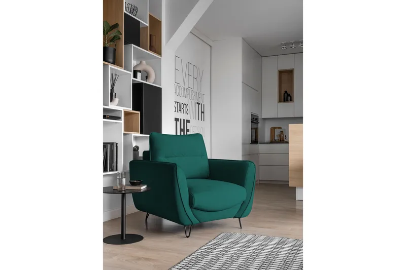 Lence Lenestol - Turkis - Møbler - Stoler - Lenestoler