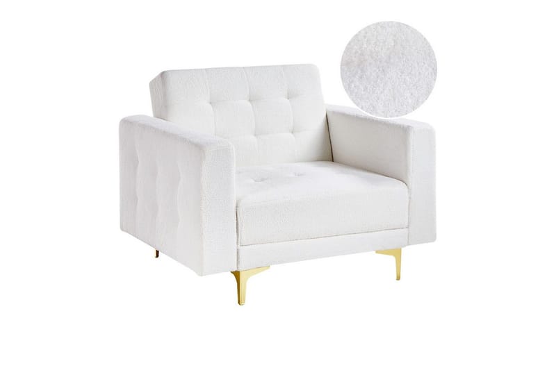 Lenestol Aberdeen, Hvitt, gull, Hvit, gull