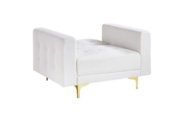 Lenestol Aberdeen - Hvitt, gull, Hvit, gull - Møbler - Stoler - Lenestoler