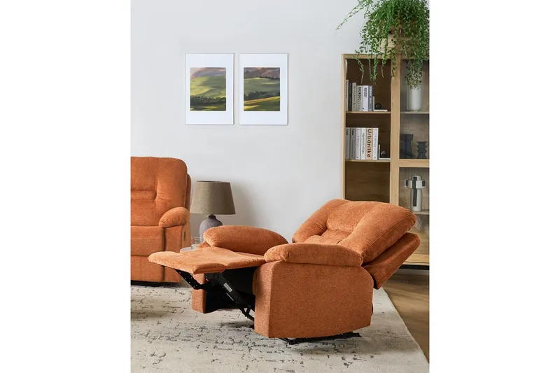 Lenestol Alnor Oransje - Oransje - Møbler - Stoler - Lenestoler - Recliner