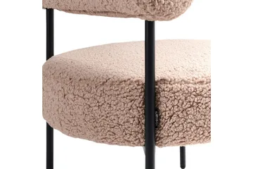 Lenestol Alpha Beige/svart - Beige/svart - Møbler - Stoler - Lenestoler - Lenestol uten armlene
