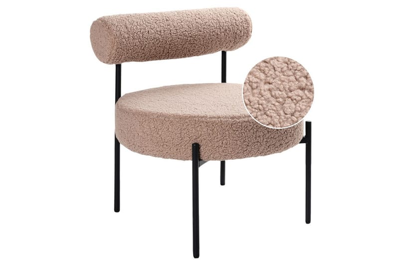 Lenestol Alpha Beige/svart - Beige/svart - Møbler - Stoler - Lenestoler - Lenestol uten armlene