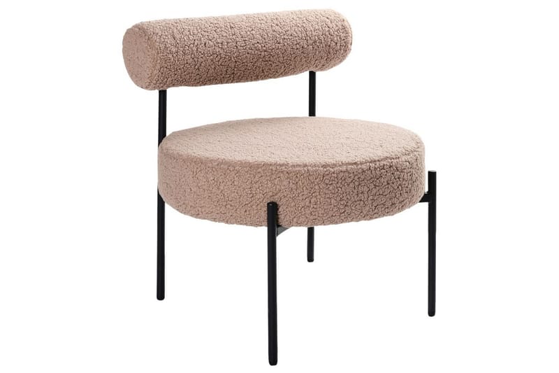 Lenestol Alpha Beige/svart - Beige/svart - Møbler - Stoler - Lenestoler - Lenestol uten armlene