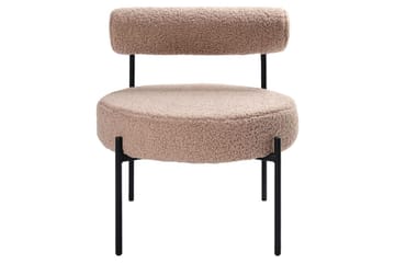 Lenestol Alpha Beige/svart - Beige/svart - Møbler - Stoler - Lenestoler - Lenestol uten armlene