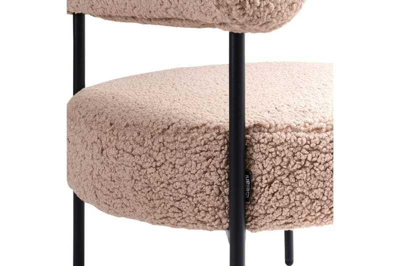 Lenestol Alpha Beige/svart - Beige/svart - Møbler - Stoler - Lenestoler - Lenestol uten armlene