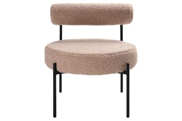 Lenestol Alpha Beige/svart - Beige/svart - Møbler - Stoler - Lenestoler - Lenestol uten armlene