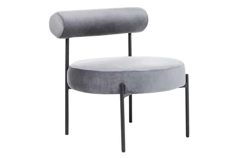 Lenestol Alpha, Grå, svart