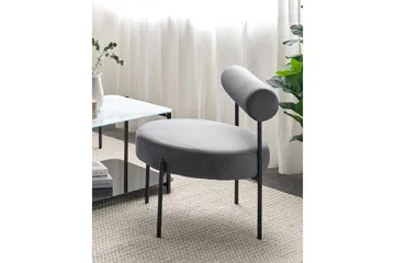 Lenestol Alpha - Grå, svart - Møbler - Stoler - Lenestoler - Lenestol uten armlene