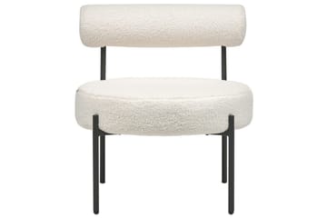 Lenestol Alpha - Hvit, Svart - Møbler - Stoler - Lenestoler - Lenestol uten armlene