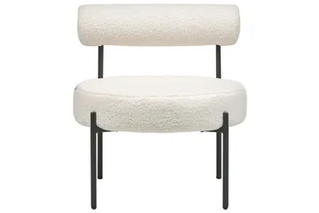 Lenestol Alpha - Hvit, Svart - Møbler - Stoler - Lenestoler - Lenestol uten armlene