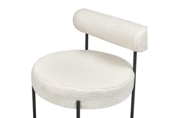 Lenestol Alpha - Hvit, Svart - Møbler - Stoler - Lenestoler - Lenestol uten armlene