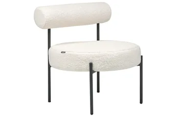 Lenestol Alpha - Hvit, Svart - Møbler - Stoler - Lenestoler - Lenestol uten armlene