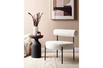 Lenestol Alpha - Hvit, Svart - Møbler - Stoler - Lenestoler - Lenestol uten armlene