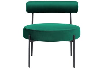 Lenestol Alpha - Smaragdgrønn, Svart - Møbler - Stoler - Lenestoler - Lenestol uten armlene