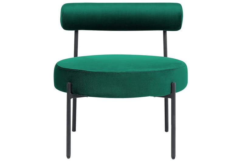 Lenestol Alpha - Smaragdgrønn, Svart - Møbler - Stoler - Lenestoler - Lenestol uten armlene