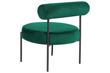 Lenestol Alpha - Smaragdgrønn, Svart - Møbler - Stoler - Lenestoler - Lenestol uten armlene