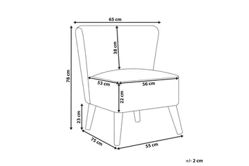 Lenestol Alven - Møbler - Stoler - Lenestoler - Lenestol uten armlene