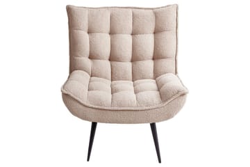 Lenestol Alvesta Beige/svart - Beige/svart - Møbler - Stoler - Lenestoler - Lenestol uten armlene