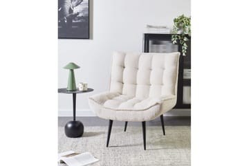 Lenestol Alvesta Hvit/Svart - Hvit/Svart - Møbler - Stoler - Lenestoler - Lenestol uten armlene