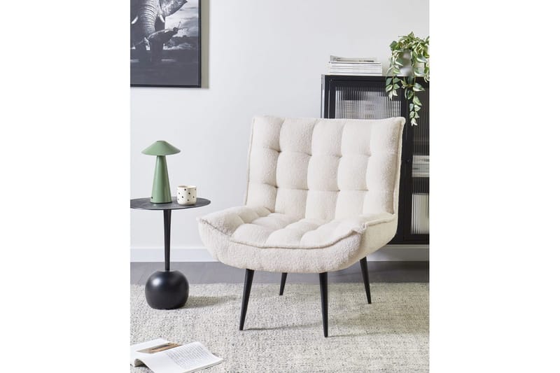 Lenestol Alvesta Hvit/Svart - Hvit/Svart - Møbler - Stoler - Lenestoler - Lenestol uten armlene