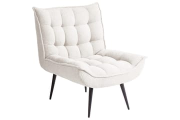 Lenestol Alvesta Hvit/Svart - Hvit/Svart - Møbler - Stoler - Lenestoler - Lenestol uten armlene