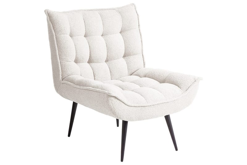 Lenestol Alvesta Hvit/Svart - Hvit/Svart - Møbler - Stoler - Lenestoler - Lenestol uten armlene