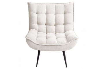 Lenestol Alvesta Hvit/Svart - Hvit/Svart - Møbler - Stoler - Lenestoler - Lenestol uten armlene