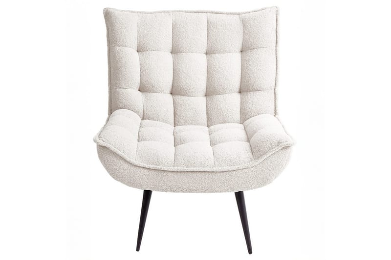 Lenestol Alvesta Hvit/Svart - Hvit/Svart - Møbler - Stoler - Lenestoler - Lenestol uten armlene