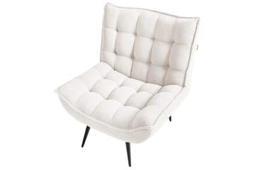 Lenestol Alvesta Hvit/Svart - Hvit/Svart - Møbler - Stoler - Lenestoler - Lenestol uten armlene