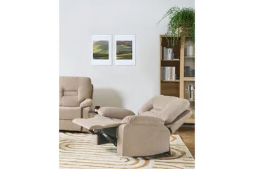 Lenestol Bergen Beige - Beige - Møbler - Stoler - Lenestoler - Recliner
