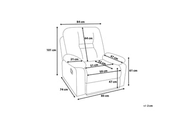 Lenestol Bergen - Svart - Møbler - Stoler - Lenestoler