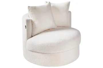 Lenestol Dalby Hvit - Hvit - Møbler - Stoler - Lenestoler - Lenestol uten armlene