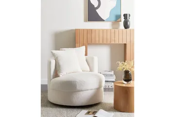 Lenestol Dalby Hvit - Hvit - Møbler - Stoler - Lenestoler - Lenestol uten armlene