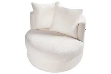 Lenestol Dalby Hvit - Hvit - Møbler - Stoler - Lenestoler - Lenestol uten armlene