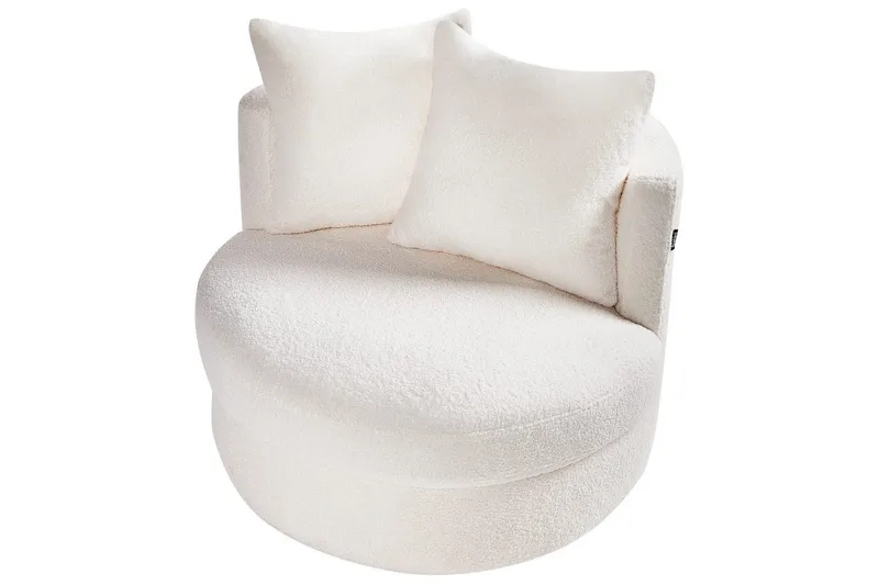 Lenestol Dalby Hvit - Hvit - Møbler - Stoler - Lenestoler - Lenestol uten armlene