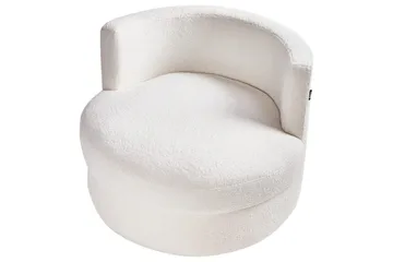 Lenestol Dalby Hvit - Hvit - Møbler - Stoler - Lenestoler - Lenestol uten armlene