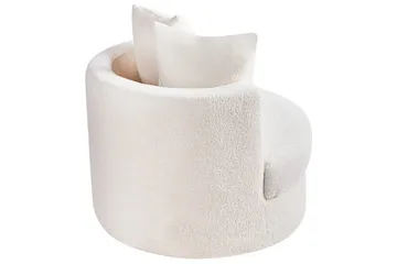 Lenestol Dalby Hvit - Hvit - Møbler - Stoler - Lenestoler - Lenestol uten armlene