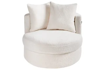 Lenestol Dalby Hvit - Hvit - Møbler - Stoler - Lenestoler - Lenestol uten armlene