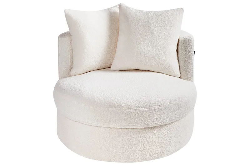 Lenestol Dalby Hvit - Hvit - Møbler - Stoler - Lenestoler - Lenestol uten armlene