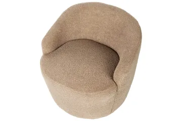 Lenestol Davik Beige/svart - Beige/svart - Møbler - Stoler - Lenestoler - Klubblenestol