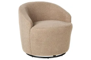 Lenestol Davik Beige/svart - Beige/svart - Møbler - Stoler - Lenestoler - Klubblenestol